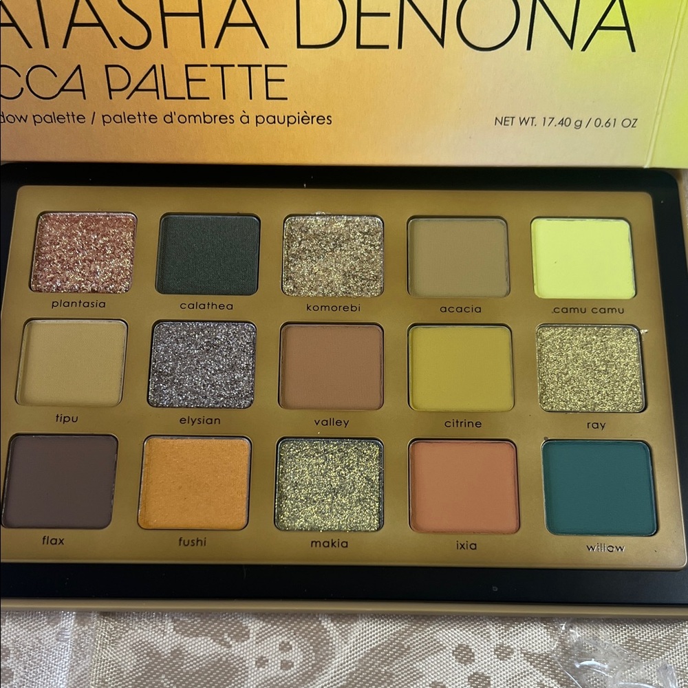 Natasha Denona Yucca Palette - Bold Yellow and Green - Picture 2 of 2